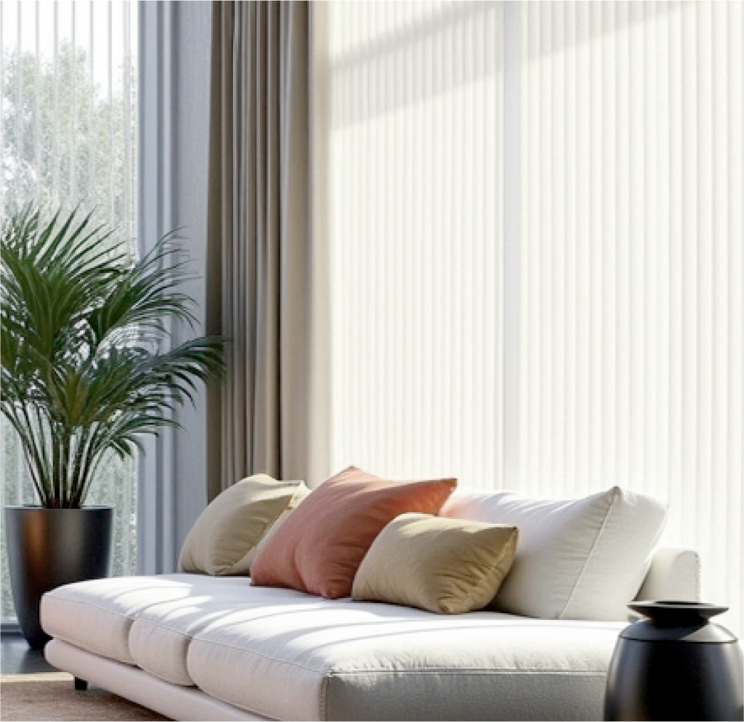 Алюминиевые жалюзи с ламелями 25 мм – надёжная защита помещения от солнца и посторонних взглядов Вертикальные жалюзи органично сочетаются с другими элементами окружающего интерьера.